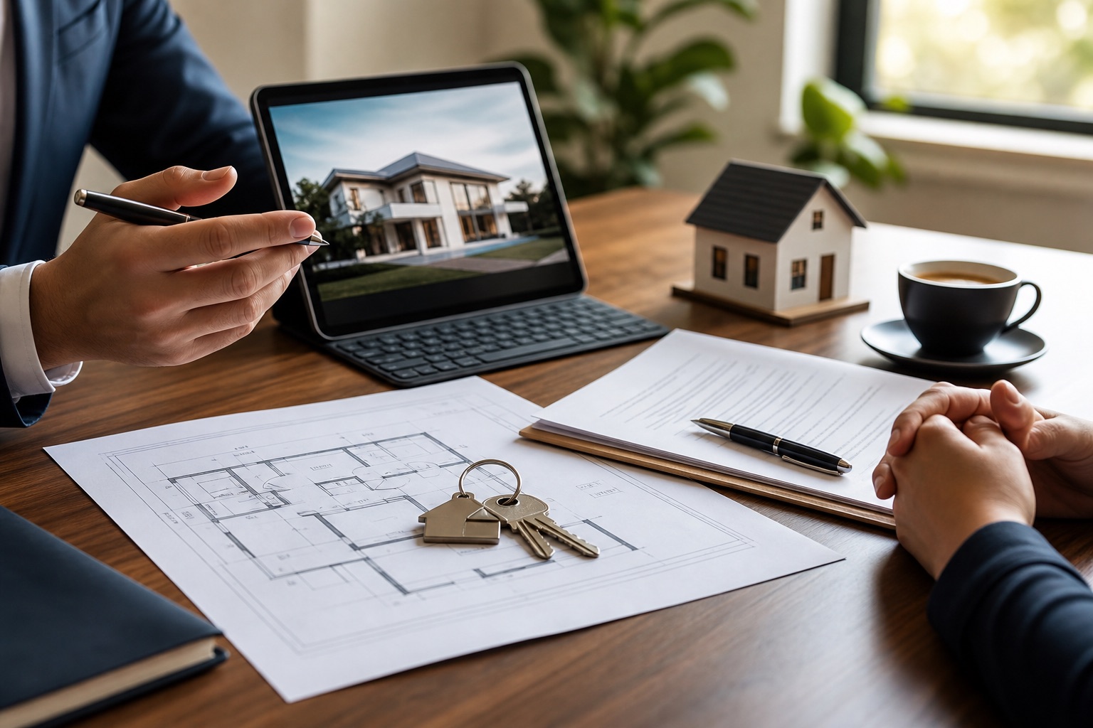 Consulenza per cambio casa con documenti, chiavi e appunti